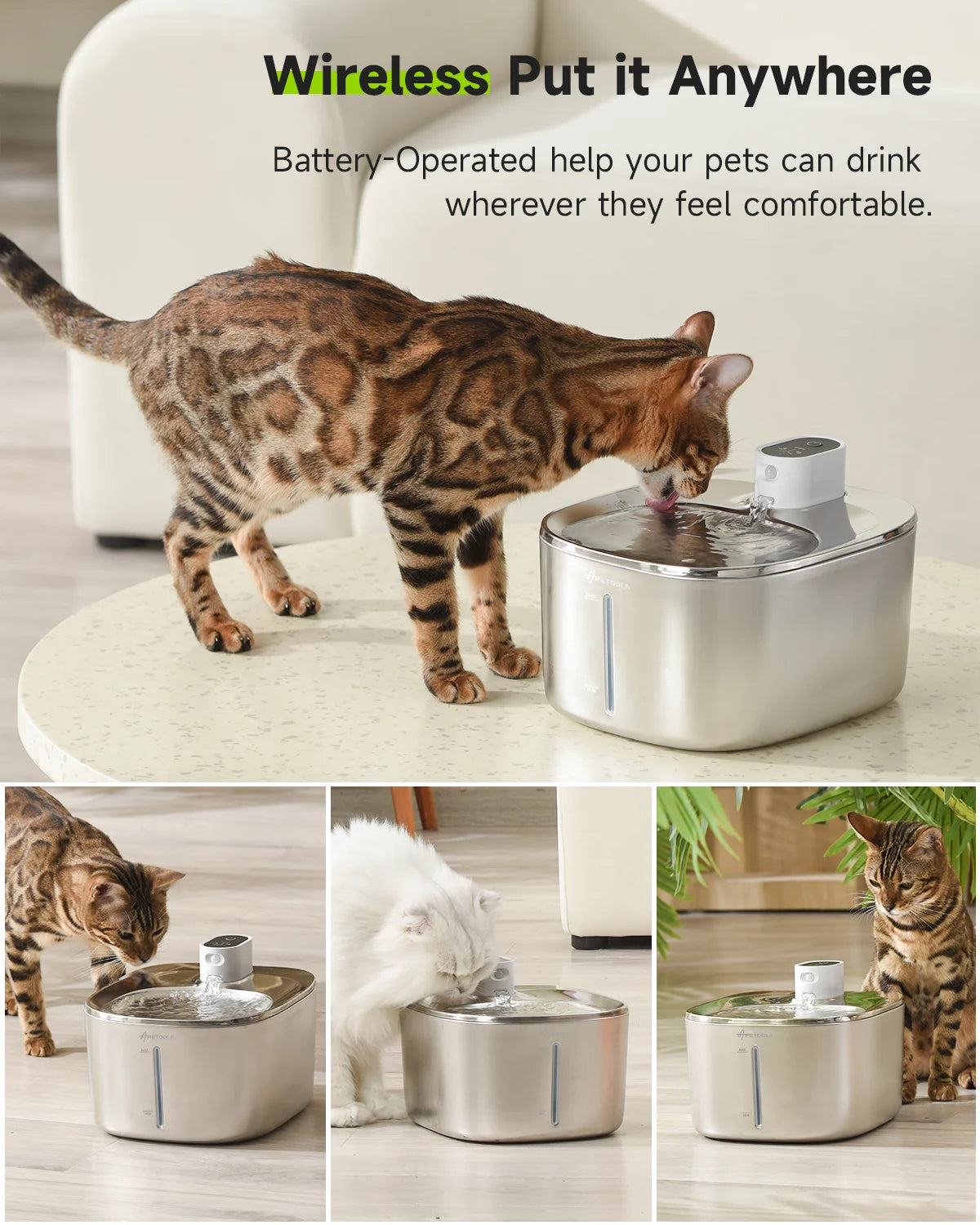 MyCozyPaw™ AquaFlow Smart Fountain (4L)