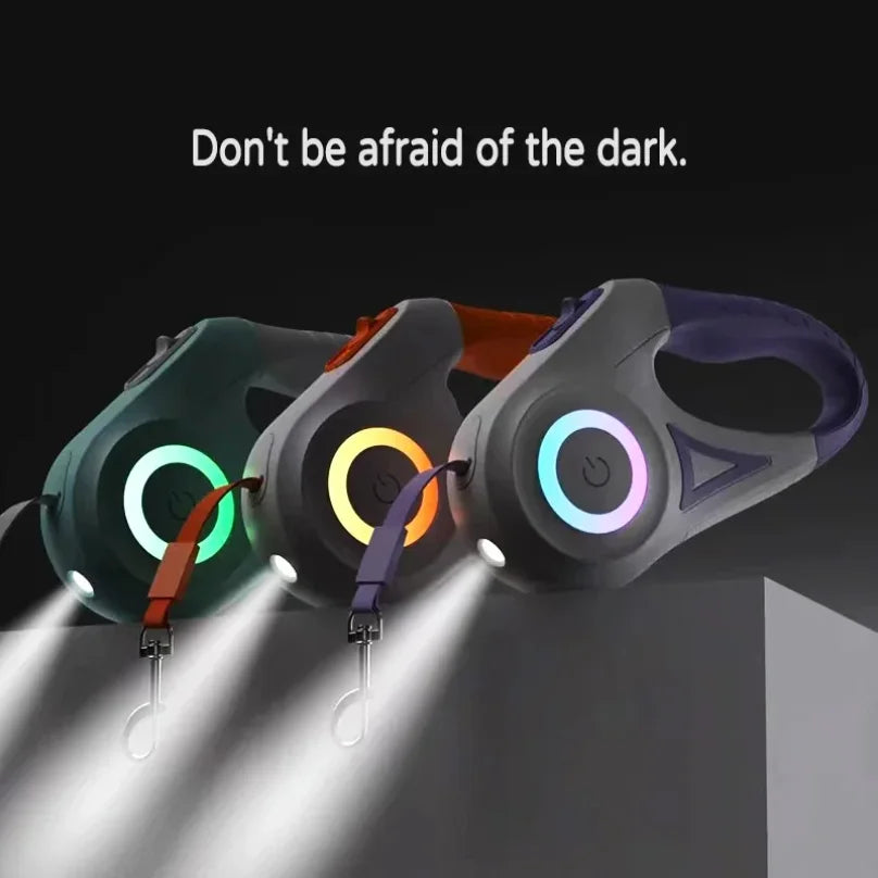 MyCozyPaw™ GlowRetract LED Leash